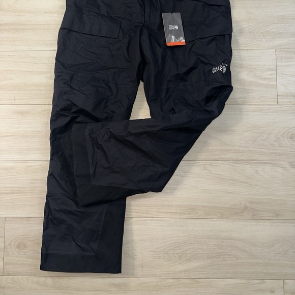 Mountain Hardwear Men's Firefall Bib Size XL Ski Overalls Black Winter NWT $229 - Picture 4 of 13